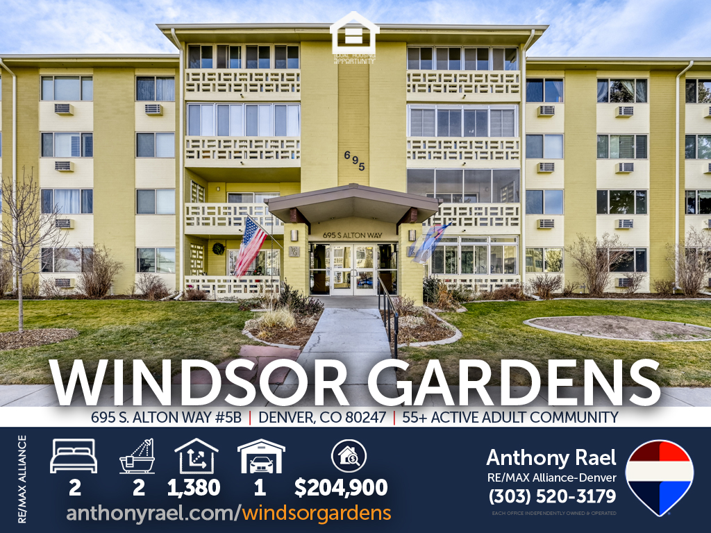 Welcome to Windsor Gardens 55+ Active Adult Community in Denver - 695 S. Alton Way #5B